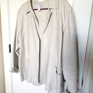 Coldwater Creek Linen Blazer